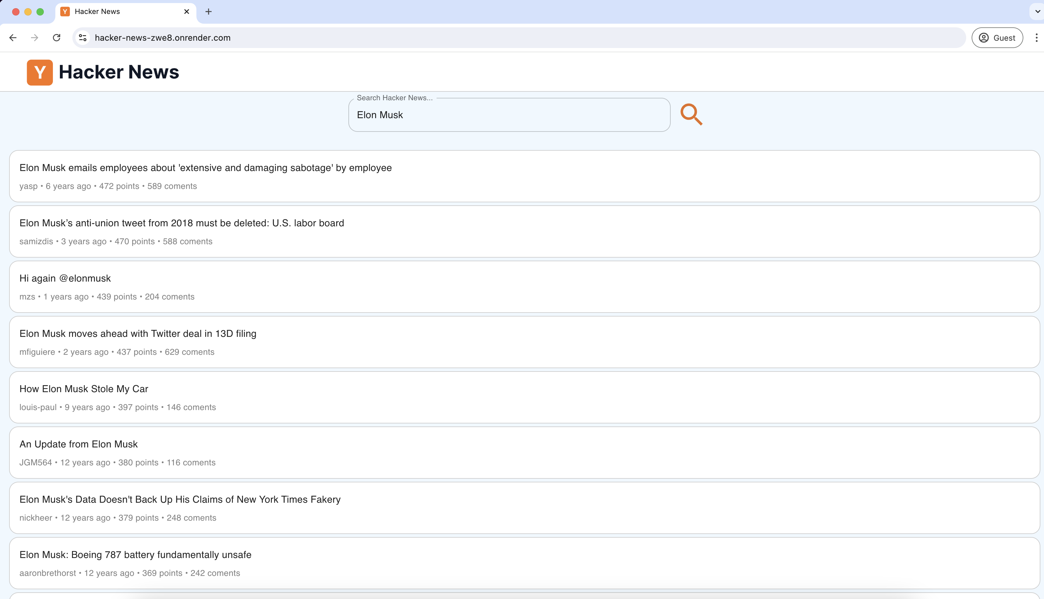 hacker news